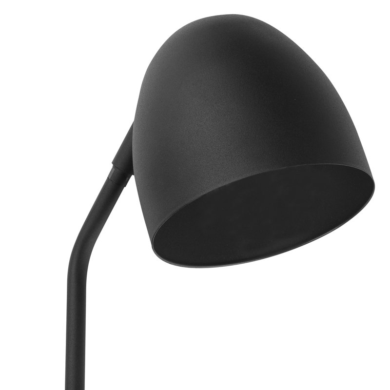 Aimslee 1-Light Dimmable Black Armed Sconce