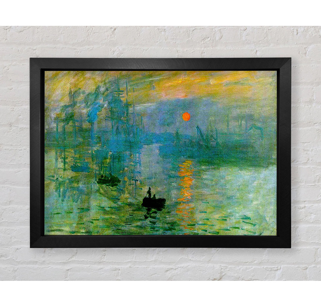 Monet Sonnenuntergang von Claude Monet - Einzelne Bilderrahmen Kunstdrucke