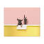 «Cute French Bulldog Bath», art mural sur toile-1164422352