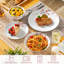 24 Piece Porcelain China Dinnerware Set - Service for 6 