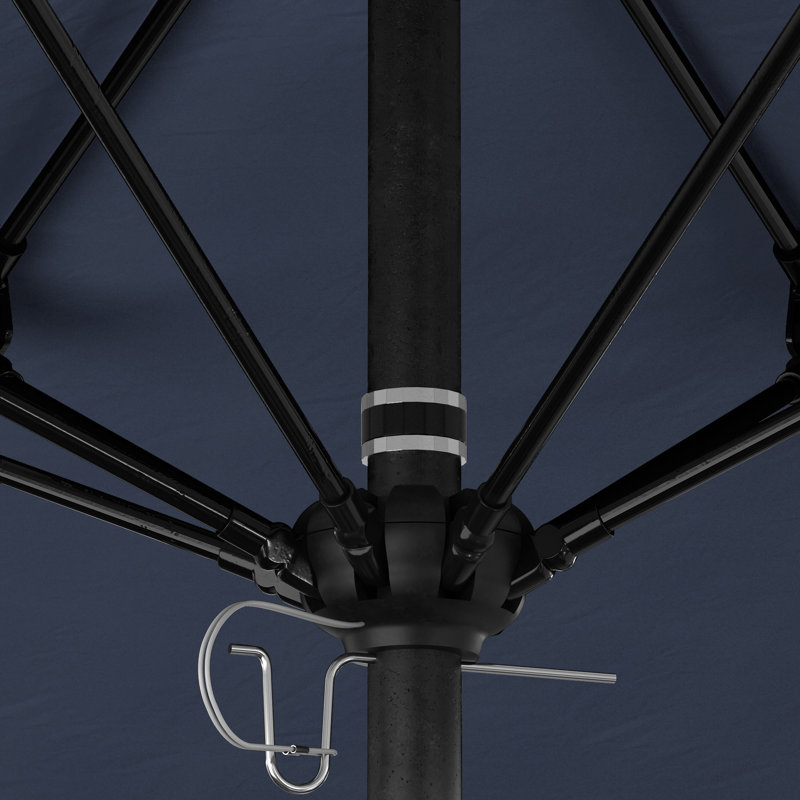 Parasol de marché octogonal 9 pi Willa, Toile Sunbrella® régate, Stone Black