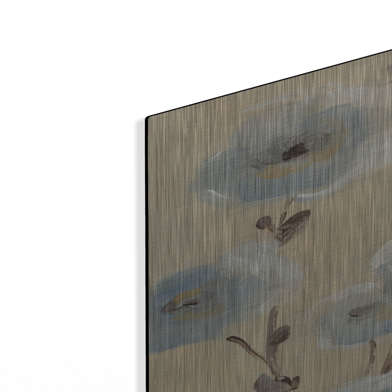  «Pale Blue Branches 2» par Silvia Vassileva, art mural en métal, 24 po x 36 po, H 36 po x l 24 po