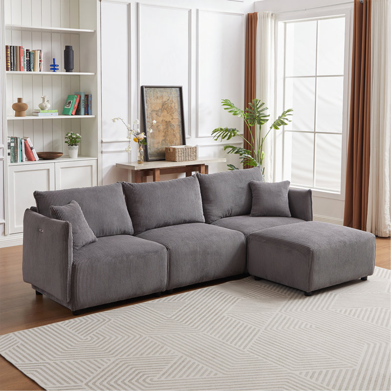 Canapé 106 po, Gris