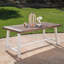 Table de salle à manger d'extérieur en bois massif Polacia l 70 po x P 34,75 po-100483057