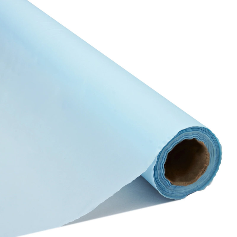 Rouleaux de nappe en plastique jetables, Bleu
