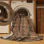 Machine Washable Art Deco Brown Area Rug-1118274509