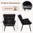 Modern Mid Century Accent Chair With Backrest & Metal Legs-1648502271