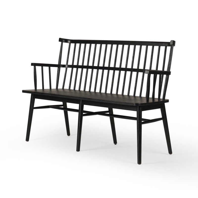 Aspen Bench, Matte Black