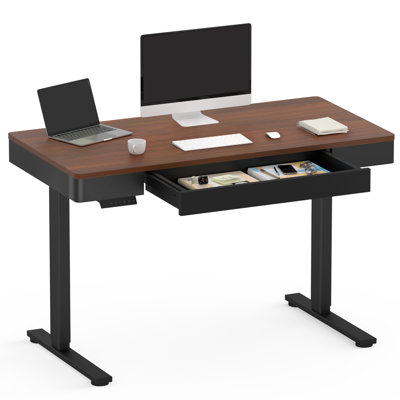47” X 24” Inch Adjustable Height Standing Desk with Drawers, for Home and Office
