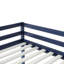Lit mezzanine simple en bois massif et en bois d'hévéa avec échelle, plateforme de lattes renforcées-124917830