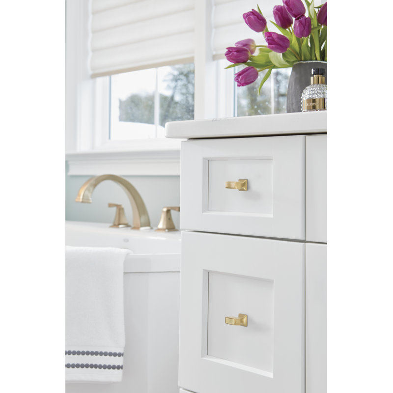 Bouton d'armoire bronze champagne Mulholland de 1-1 / 2 po (38 mm) de longueur, 1.5", Bronze champagne