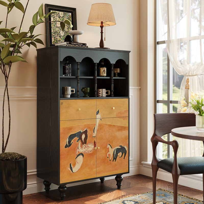 Buffet luxueux rétro de style chinois