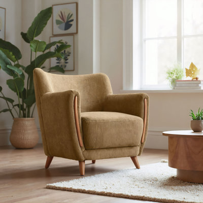 Chaise d'appoint Hako, vert olive