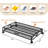 Under Bed Shoes Storage, 2 Pack Rolling Under-Bed Storage Containers With Wheels, Under Bed Shoe Organizer Breathable Mesh Fabric With Metal Frame