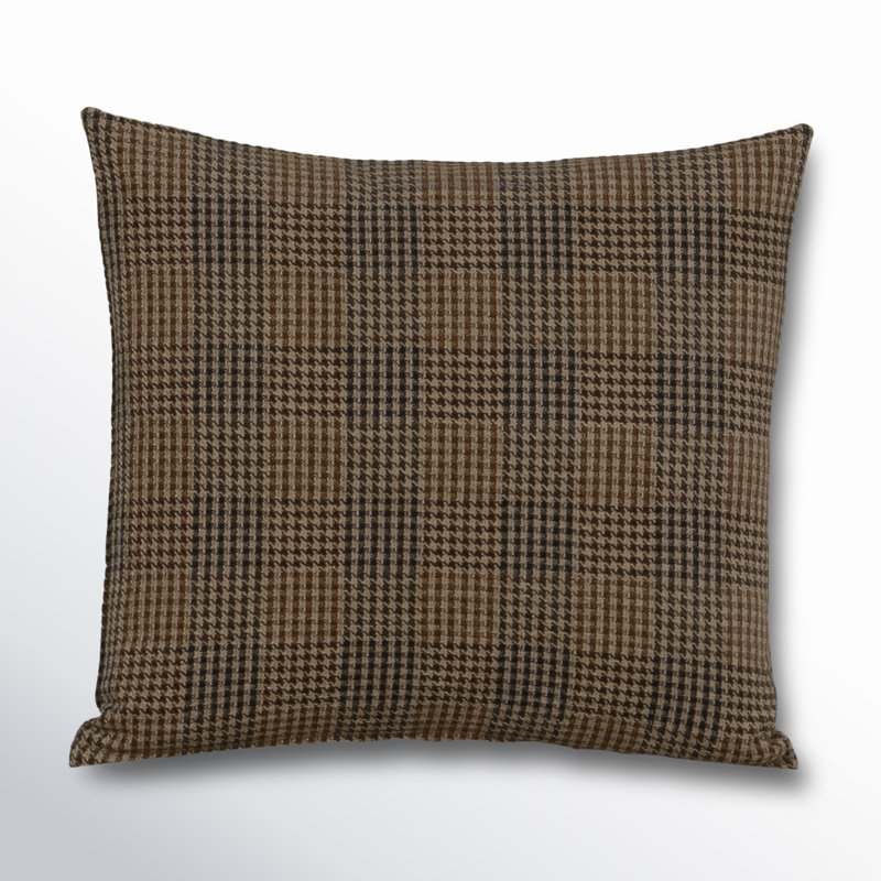 Eevi Toto 20" x 20" Throw Pillow, Square 20", Brown, Polyester