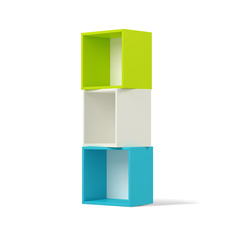 Square Cube Shelf, Blue