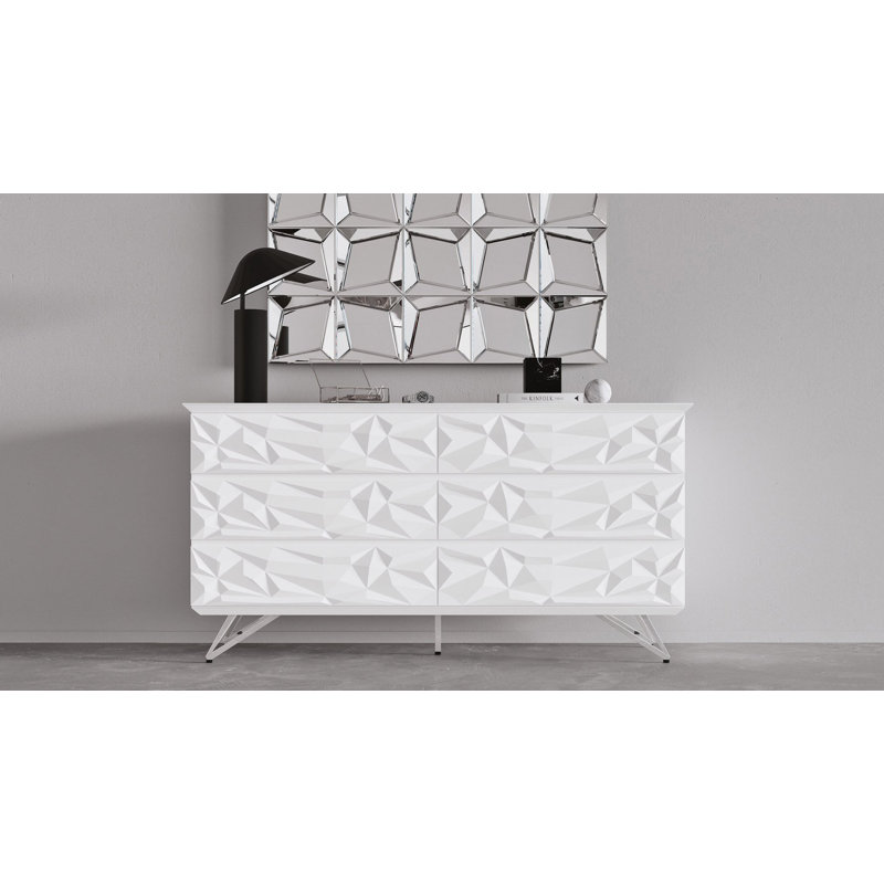 Vortice Accent Chest - White