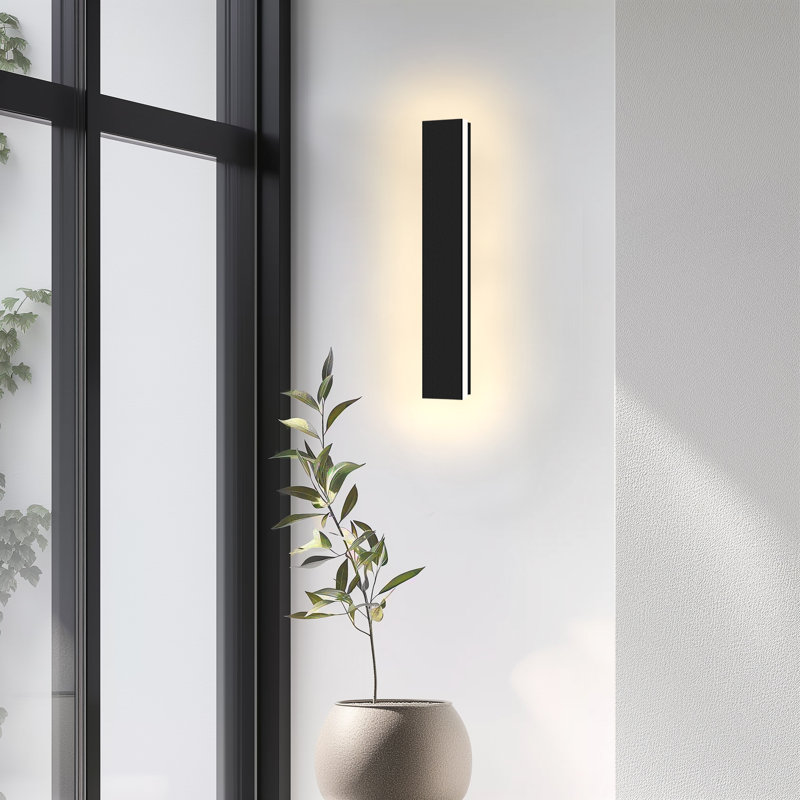 Graciemay LED Wall Light, 23.6: H x 1.96" W x 1.7" D