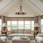 6-Light Rustic Wagon Wheel Chandelier For Dining Room Chandelier