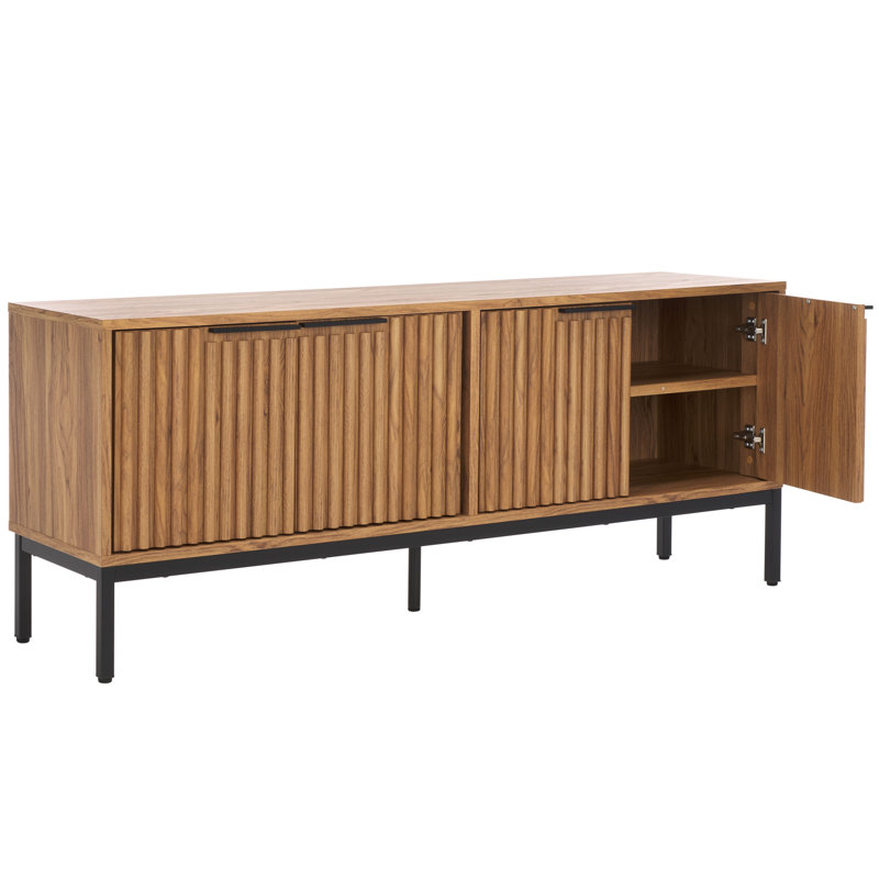 Storage TV Stand, Oak