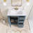 30'' Freestanding Single Sink Bathroom Vanity with Ceramic Top-1407907792