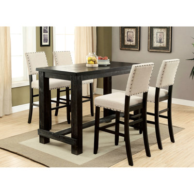 Solid Wood Top Dining Set
