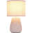 11.02" Traditional Mini Modern Ceramic Texture Pastel Accent Bedside Table Desk Lamp W Matching Fabric Shade