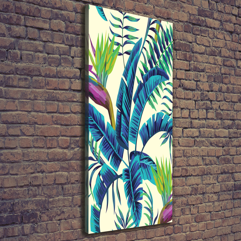 Tropical Leaves - Wrapped Canvas Print