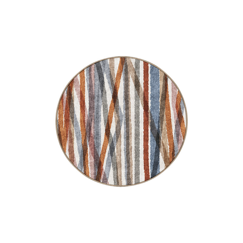 Tapis Fiordalisa avec envers antidérapant, Rond 3 pi