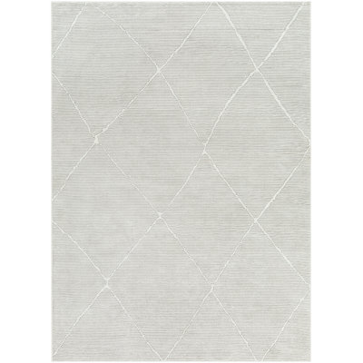 Chambersville Light Silver Machine Washable Area Rug