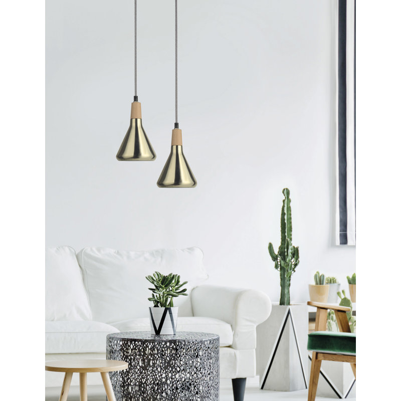 Venanzio 1 - Light Cone Pendant, Brass