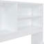 Lit de jour double blanc avec 2 tablettes de chevet, 4 tiroirs et support supérieur-1468359986
