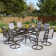 Nako 8 - Person Metal Patio Dining Set with Square Table