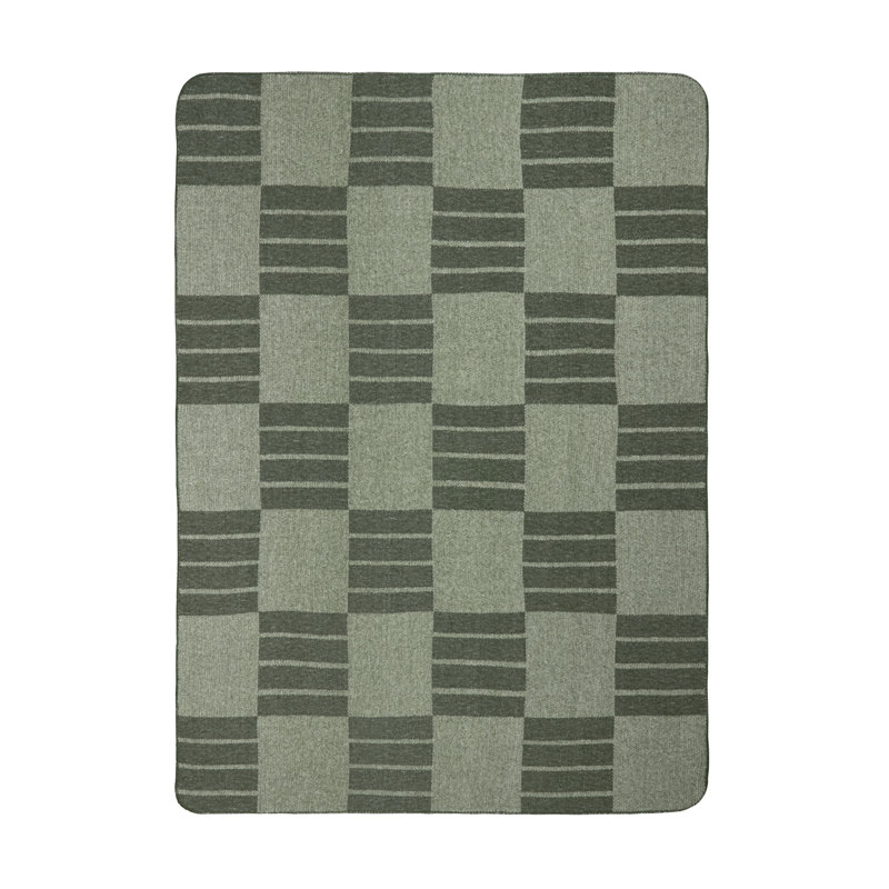 Harlech Woven Reversible Throw, Green