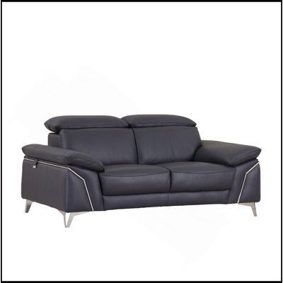 Causeuse en cuir italien Global United