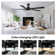 Athanafis Ceiling Fan with LED Lights