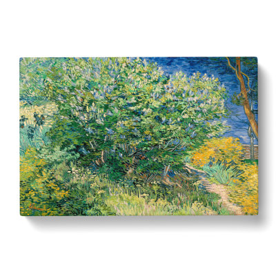 Lilac Bush by Vincent Van Gogh - Wrapped Canvas Painting