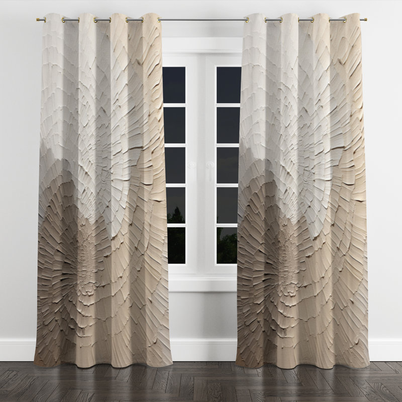 Anaisa - Rideau occultant avec œillets Minimalisme - 1 panneau, l 52" x L 84", Œillets dorés