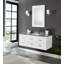 Meuble-lavabo mural 48 po avec plateau en marbre bleu Palissandro Ralph pré-assemblé