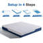 15, 18, 20 & 25 cm Gel Memory Foam Mattresses – 7-Zone Support, Lower Motion, Medium Feeling, Breathable Cover-122435113-122435116