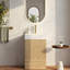 Meuble-lavabo moderne et autonome avec lavabo intégré en céramique blanche-258348413-258348415
