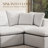 108" L-shaped Sectional Couch, Compression Sofa, White Chenille-830632714