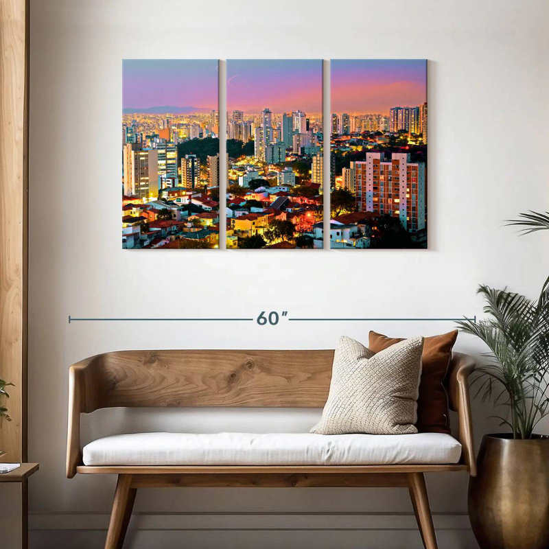 Paysage urbain Sirci, H 28 po x l 45 po
