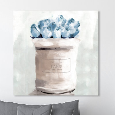 " Blue Flowers From Paris Square "