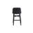 Bund Upholstered Genuine Leather Counter Stool with Solid Wood Frame