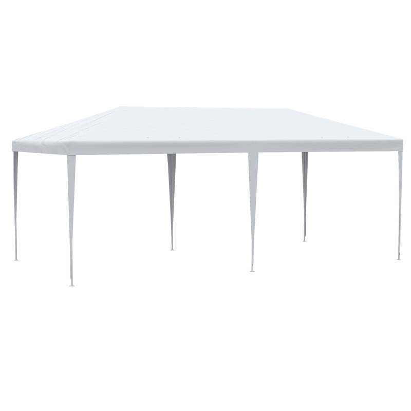 Ayvia 6 x 3 m Party Tent Gazebo with Windows and Side Panels, White