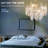 20 inch Modern Ceiling Fan with Lights,Gold Flush Mounted Ceiling Light Fixture with Glass Shade Remote Control for Bedroom Living Room,4*E26 Bulb excl.-2079332761