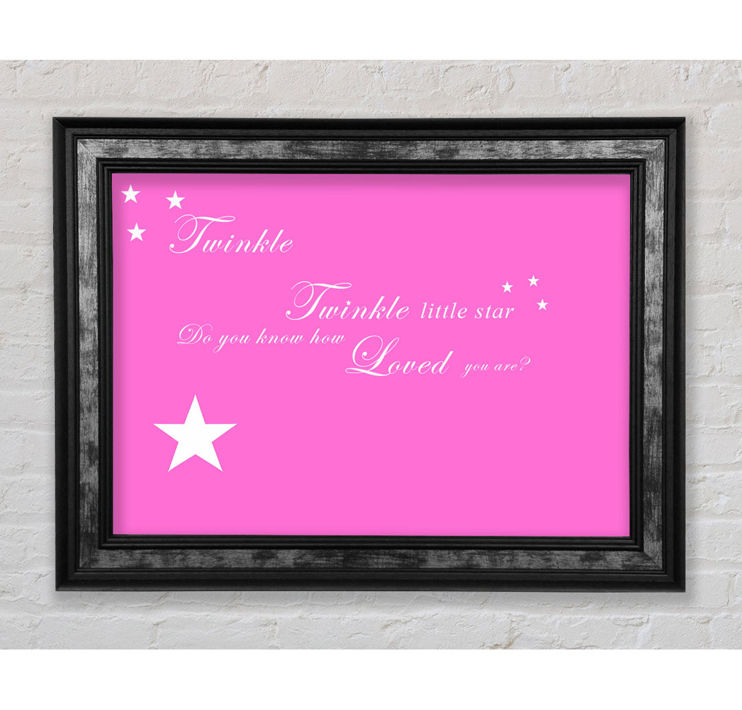 Kinderzimmer Zitat Twinkle Twinkle Little Star 1 - Drucken