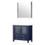 Meuble-lavabo de salle de bain 36 po X P 18,25 po D, plateau en céramique et Miroir-283804243