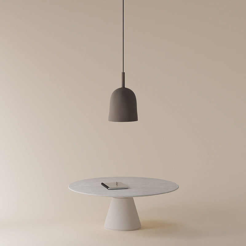 Vessel Pendant Light, Smoke, 18.5'' H x 9'' W x 9'' D, Black
